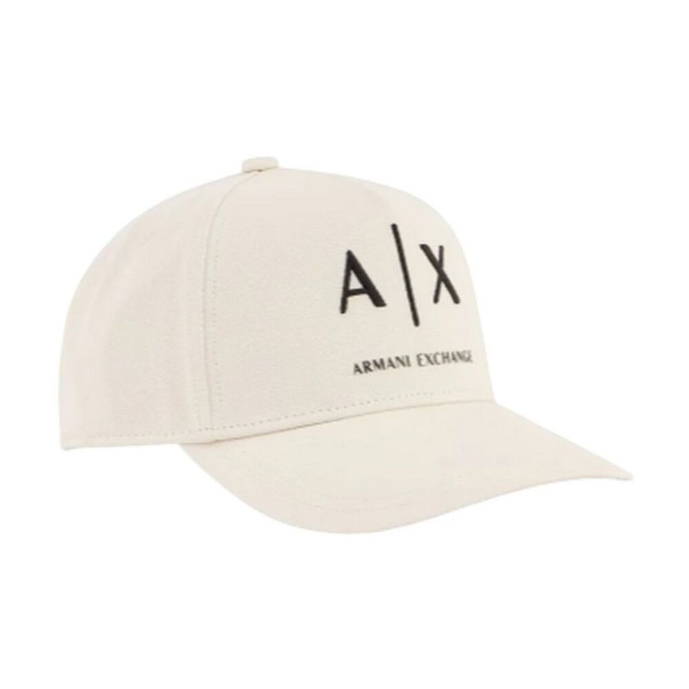Armani Exchange Mens Exchange Baseball Cap / Cream/Black